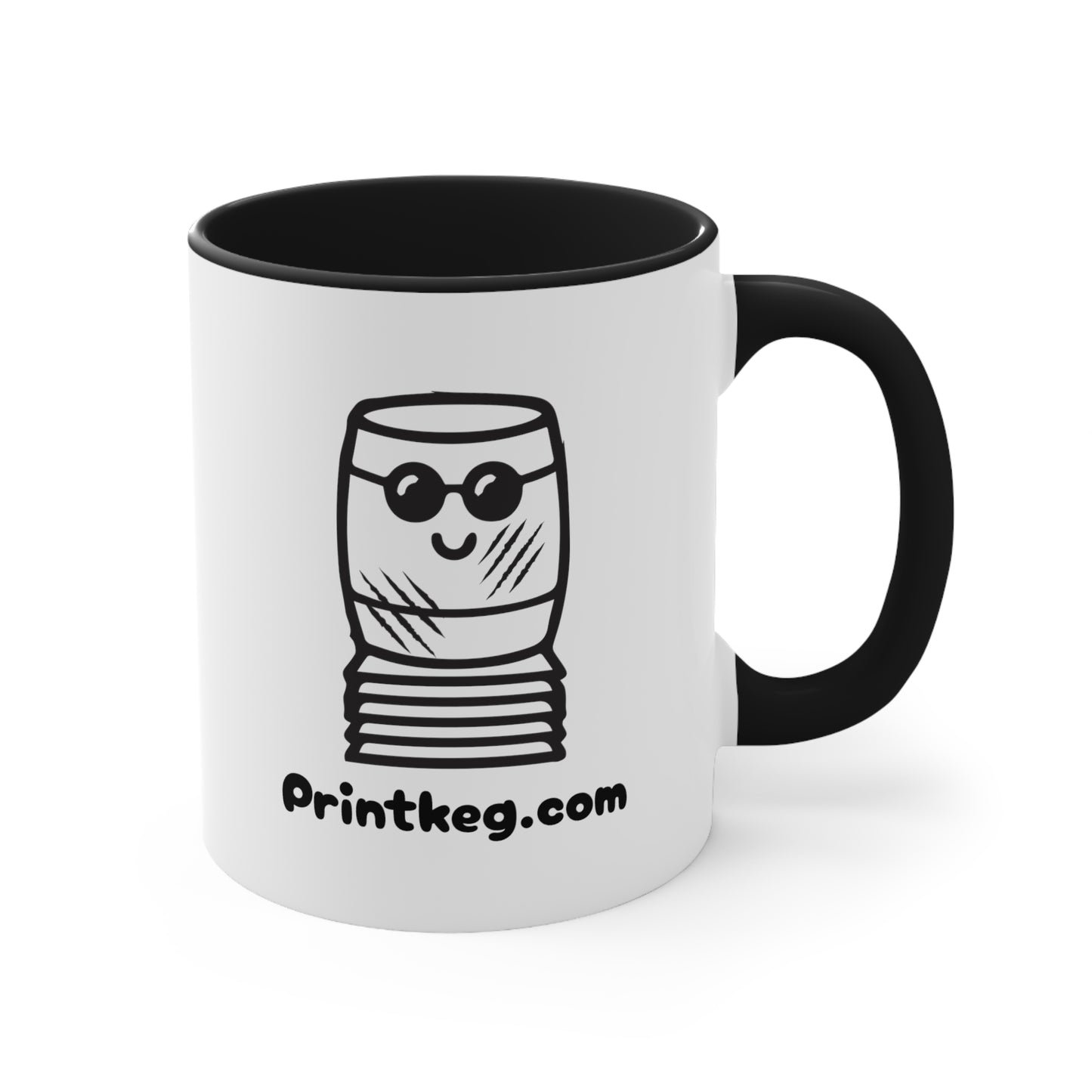 Great Art Requires Coffee Kitty Mug