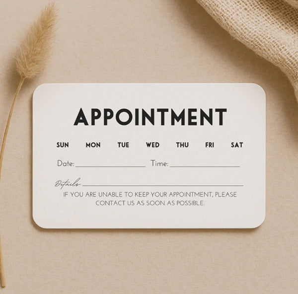Appointment Reminder Cards