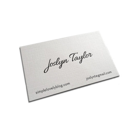 Linen Business Card