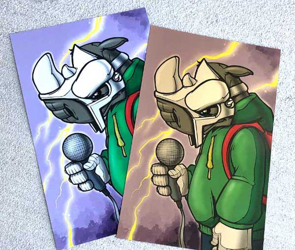 Two variant prints side-by-side