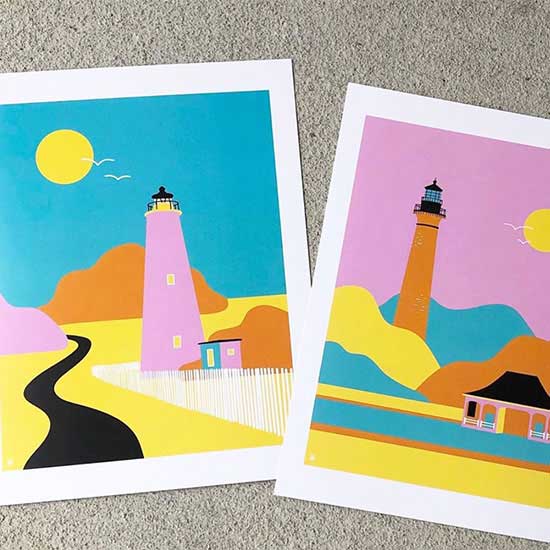 Art prints with borders