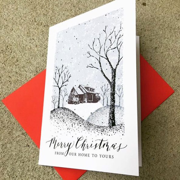 Printing 5x7 folded card for Christmas