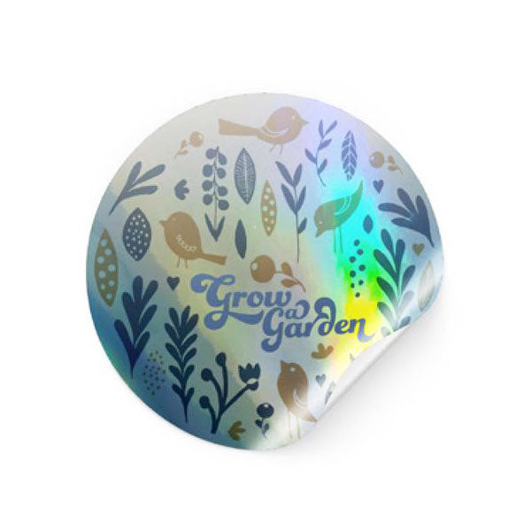 holographic circle sticker