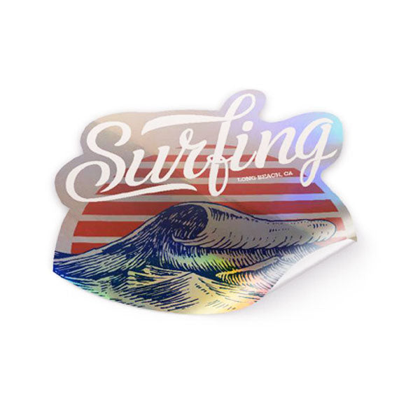 Holographic diecut sticker