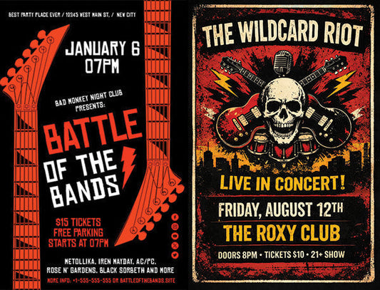 Cheap Poster Printing for Bands (That Still Look Awesome)