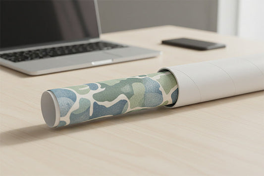 Poster rolled in tube