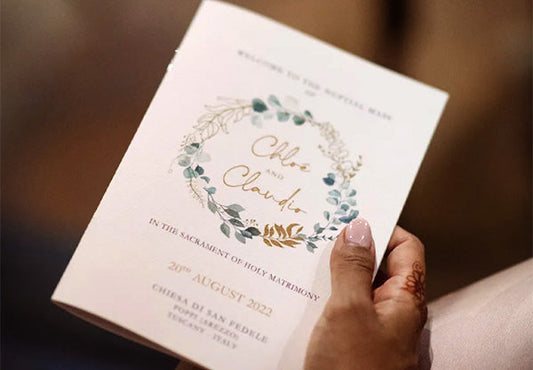 Wedding program