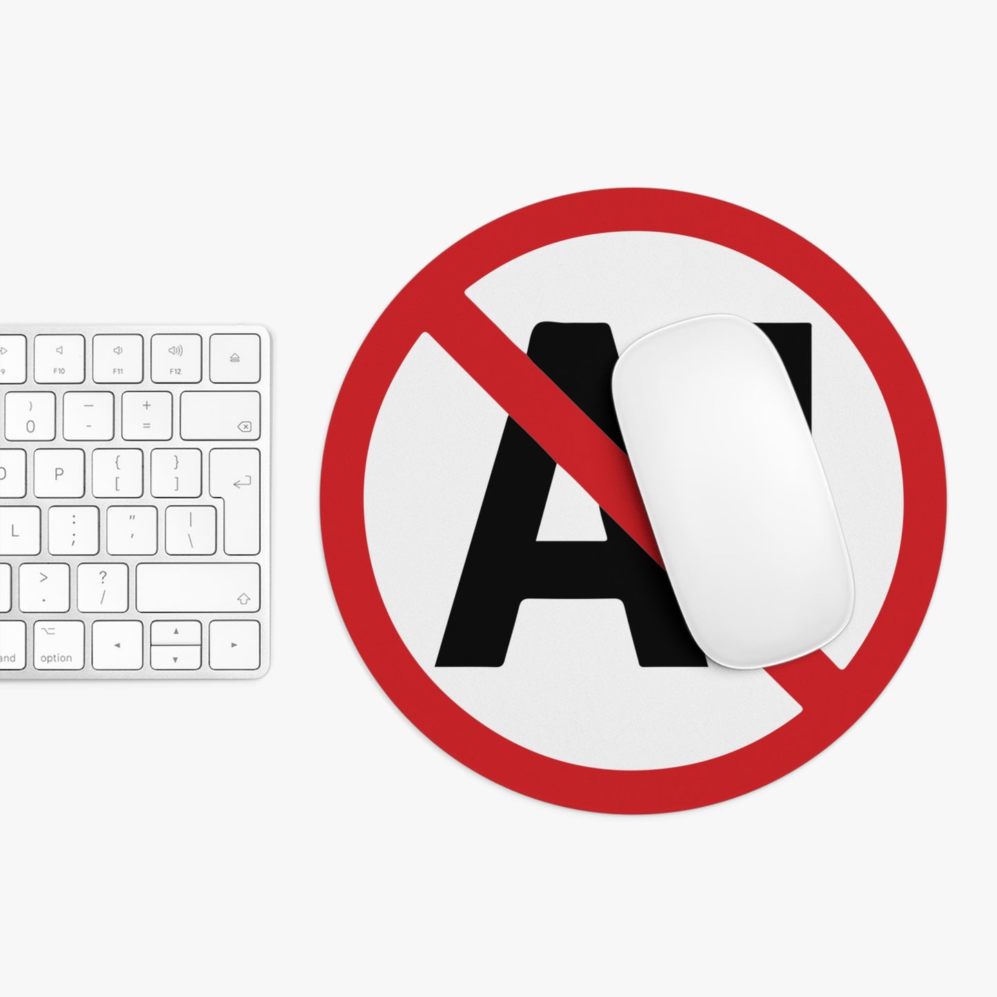 "No AI Art" Mouse Pad