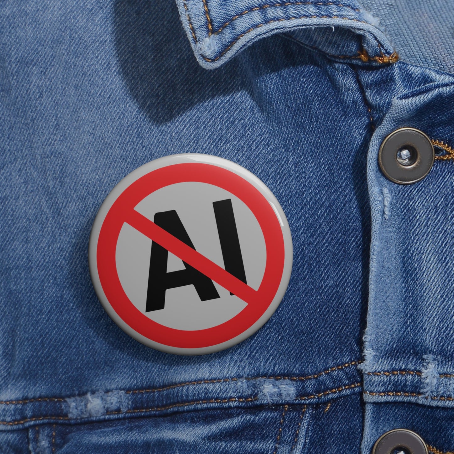 "No AI" Pin Button