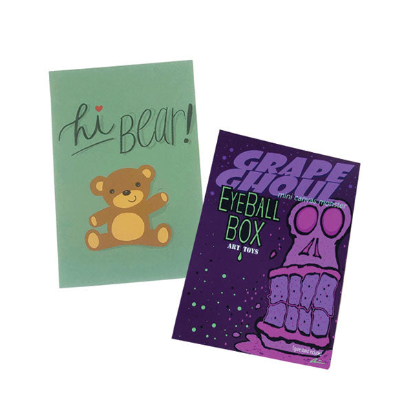 5x7 cards designed by artists