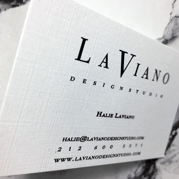 Closeup Linen Business Card