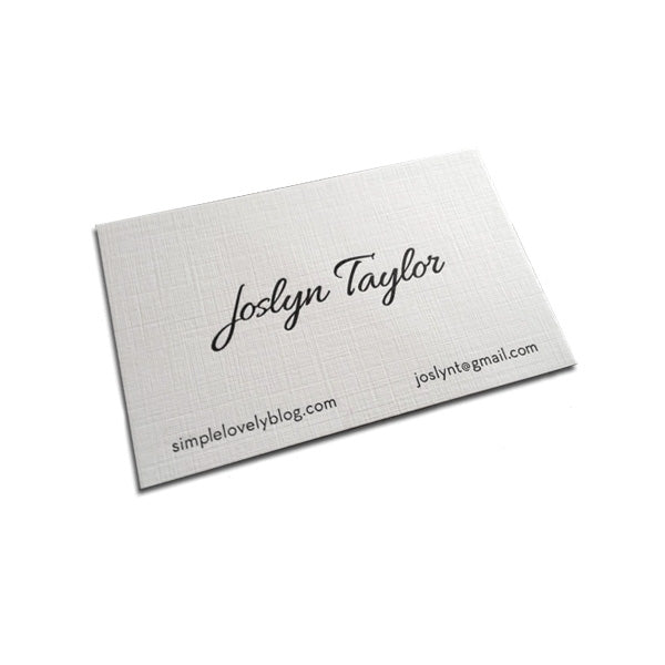 Linen Business Card