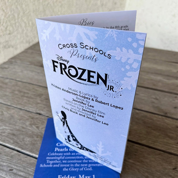 School play playbill