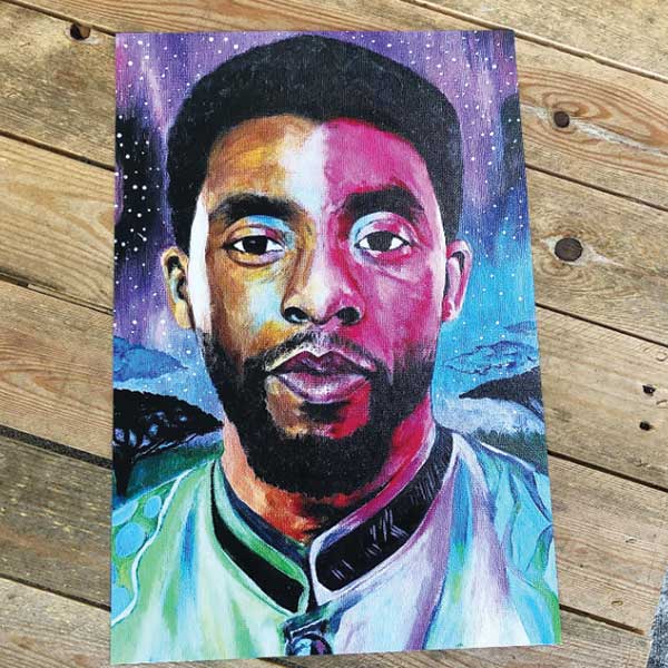 12x18 art print chadwick boseman