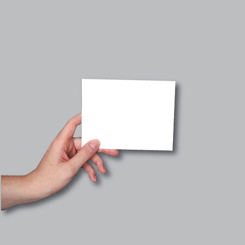 4.25 x 5.5 blank card to demonstrate size
