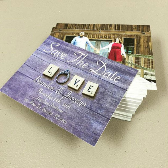 5x7 Save the date card