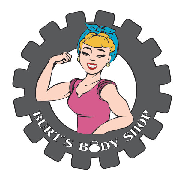 Burts Body Shop logo design