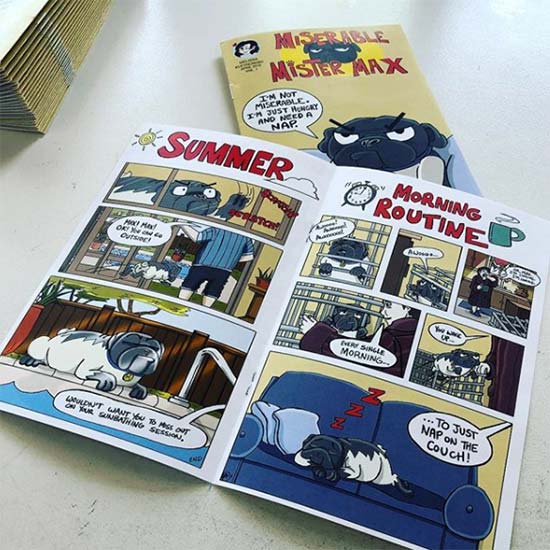 An interior view of a comic book