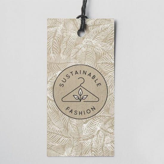 Custom Hang Tag on Kraft Card