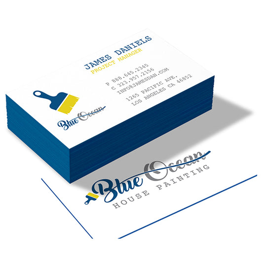 Painted Edge 32pt Business Cards