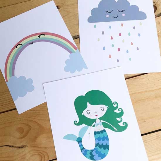 Single card prints for Etsy Storeowner