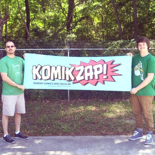 Vinyl banner printed for Komik Zap